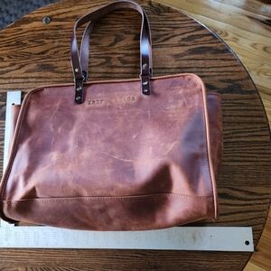 Garage Brown Leather Men's Bag